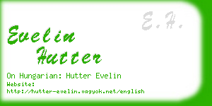 evelin hutter business card